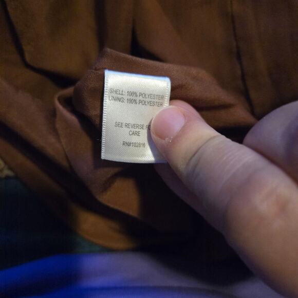 Garnet hill skirt womens size 10 brown pleated maxi cottagecore peasant hippie - Picture 6 of 8